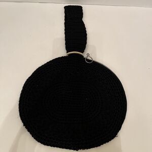 Crocheted Purse/ Bag. Circle Pattern Boho Style. Lined.